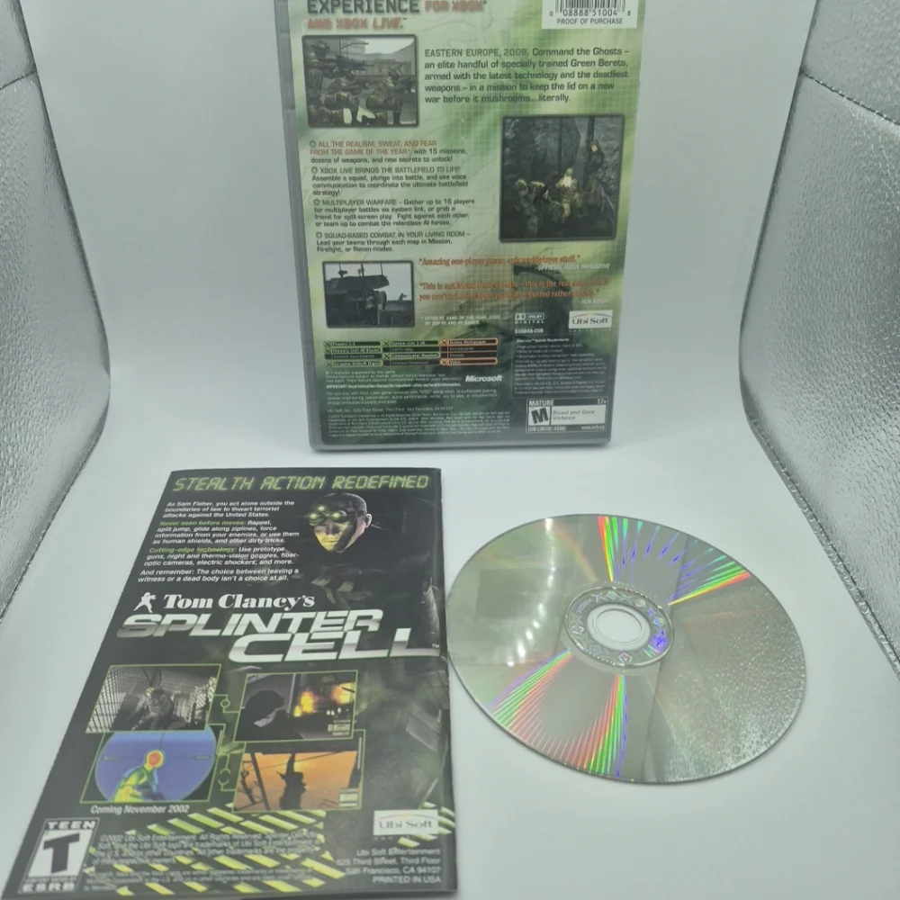 Tom Clancy's Ghost Recon (Microsoft Xbox, 2002) Platinum Hits CIB